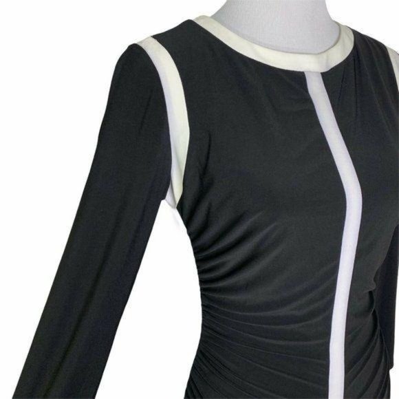 Ralph Lauren Colorblock Ruched Stretch Dress - Picture 4 of 12